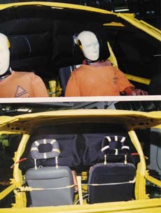 Bild 9: Validierungsversuch mit Aktiver Kopfstütze